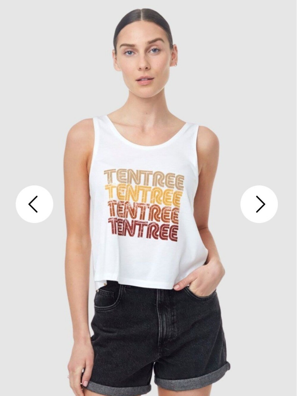 tentree "W Retro Tente" Tank Top, NEW